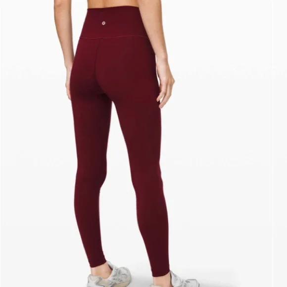 Lululemon Deep Rouge Wunder Under High-Rise Tight | Size 8, 28” Inseam - Picture 2 of 7